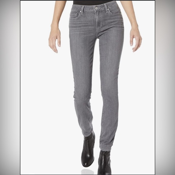 Paige Women’s 28 Verdugo Ultra Skinny Jeans Oxford Gray Denim 6 Jean - Picture 1 of 16